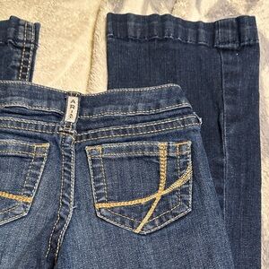 Ariat Kids Blue Jeans with Tan Stitching